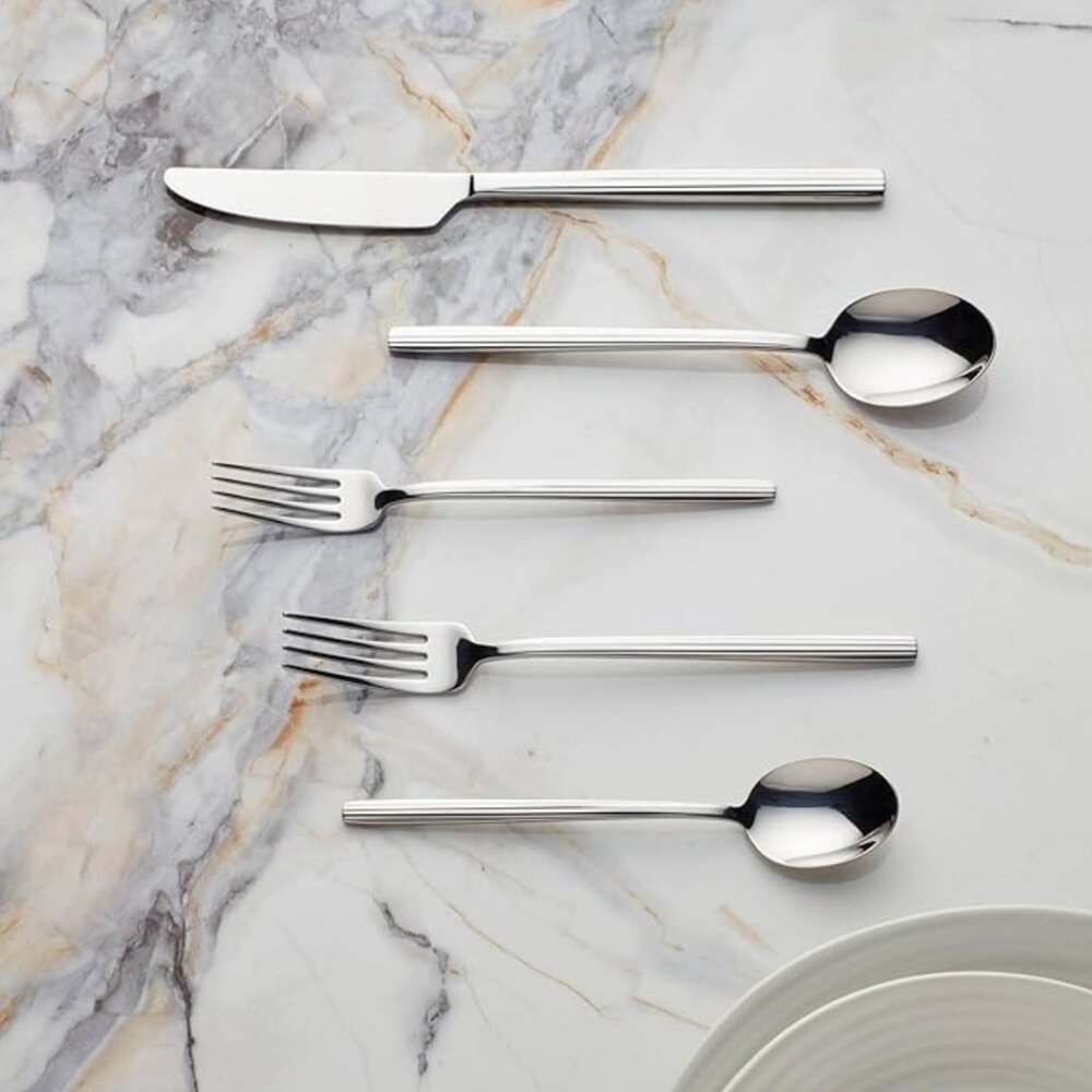 Oneida Mirror Dean Piece Flatware Set, 20 Count